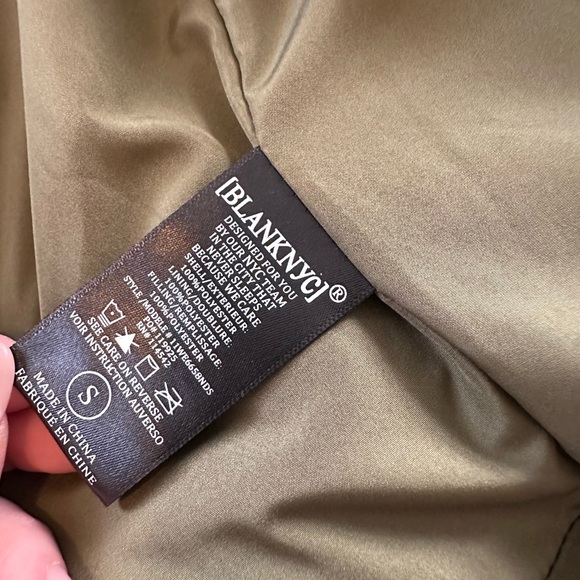 Blank NYC Green Puffer Vest Size Small - Picture 3 of 5